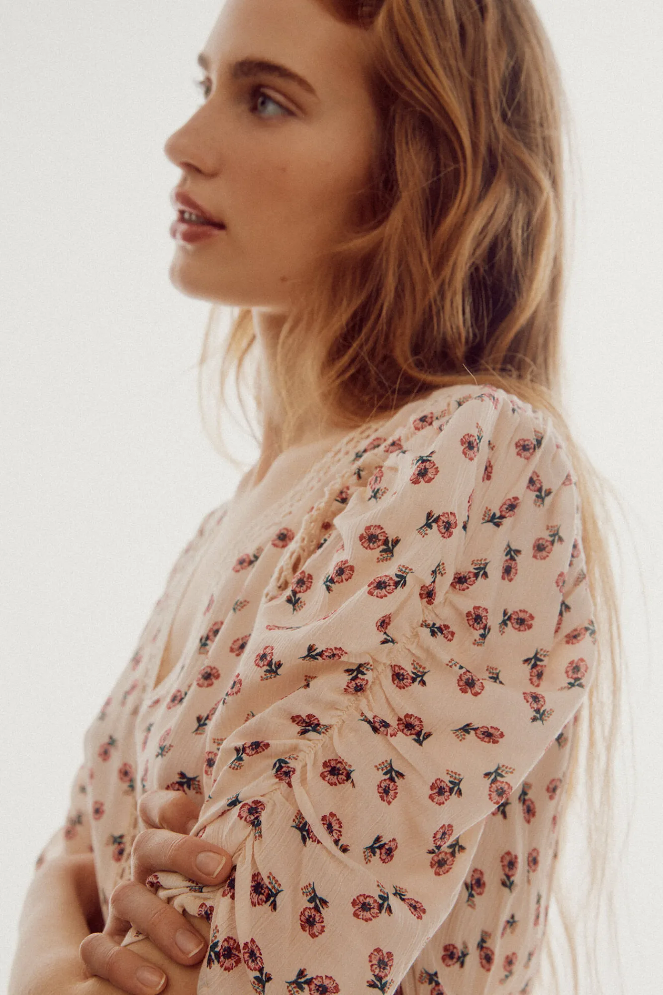 Slowlove Vestido Estampado Largo Estampado Blanco Discount