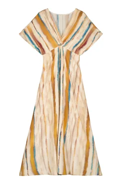 Slowlove Vestido Estampado Tie Dye Estampado Blanco Online