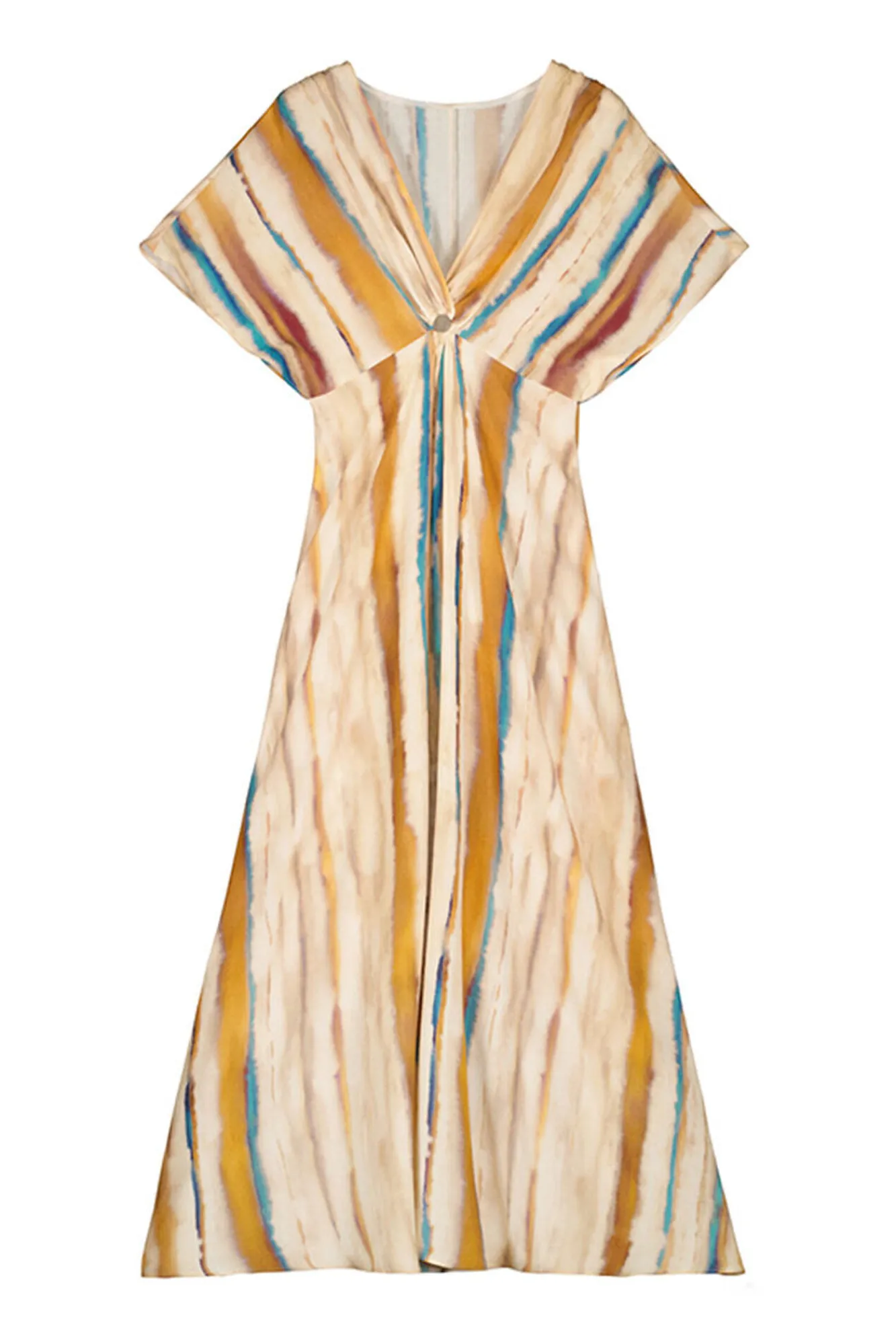 Slowlove Vestido Estampado Tie Dye Estampado Blanco Online