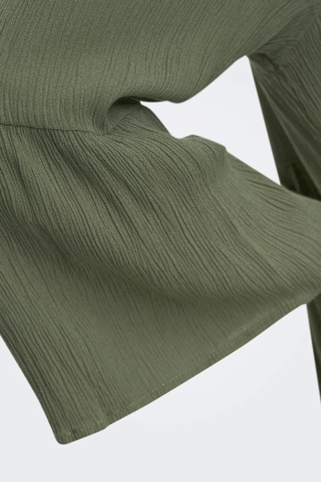 Only Vestido Fluido Media Manga Verde Discount