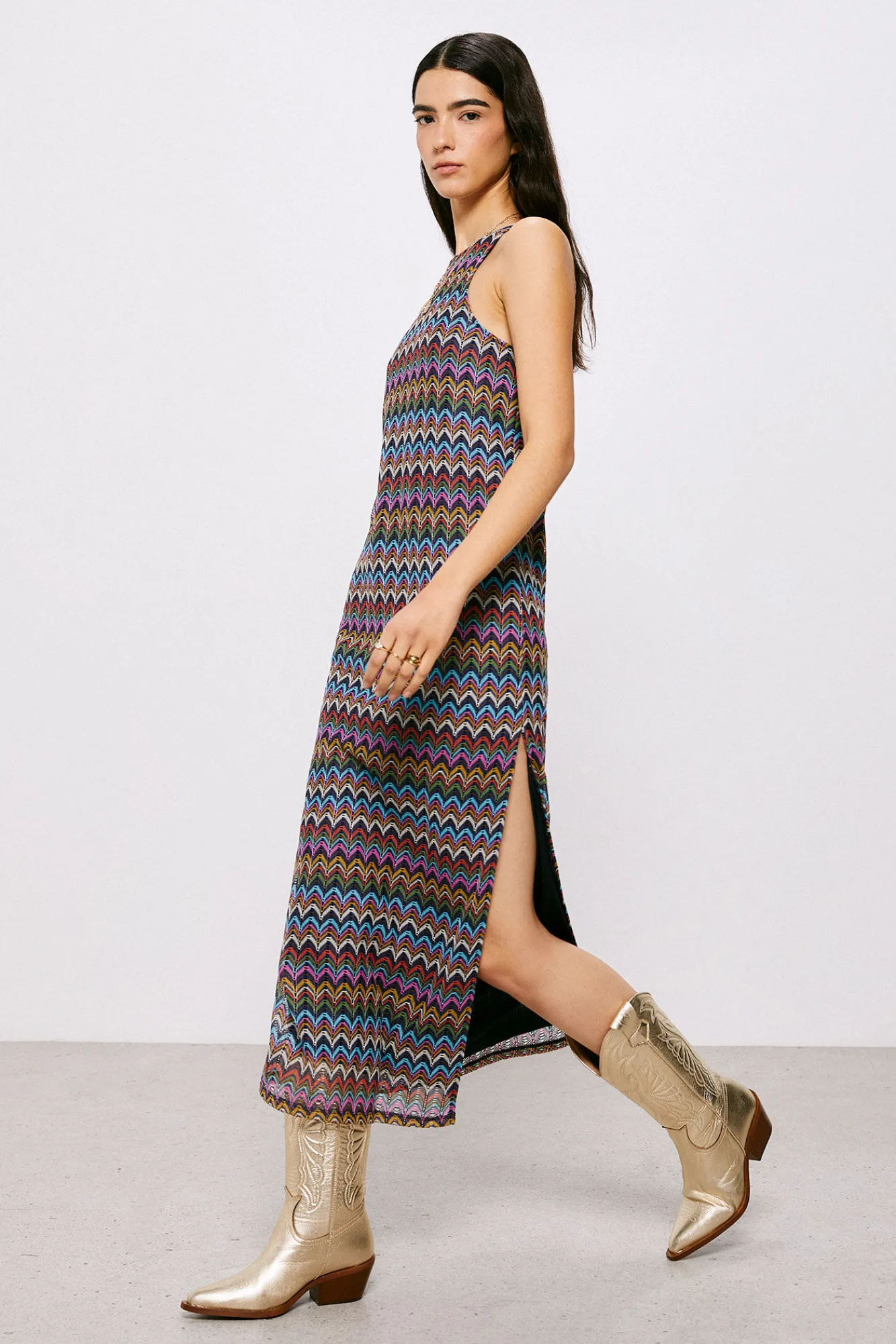 High Spirits Vestido Gaia Navy New