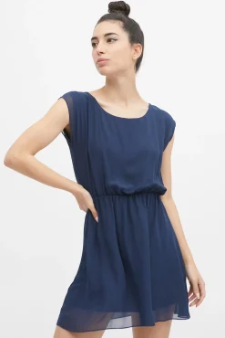 Inside Vestido Goma Cintura Navy Hot