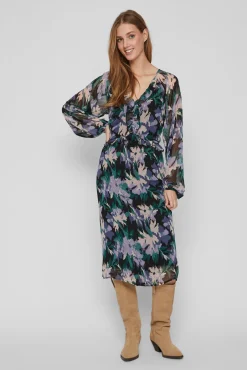 Vila Vestido Holgado Negro Online
