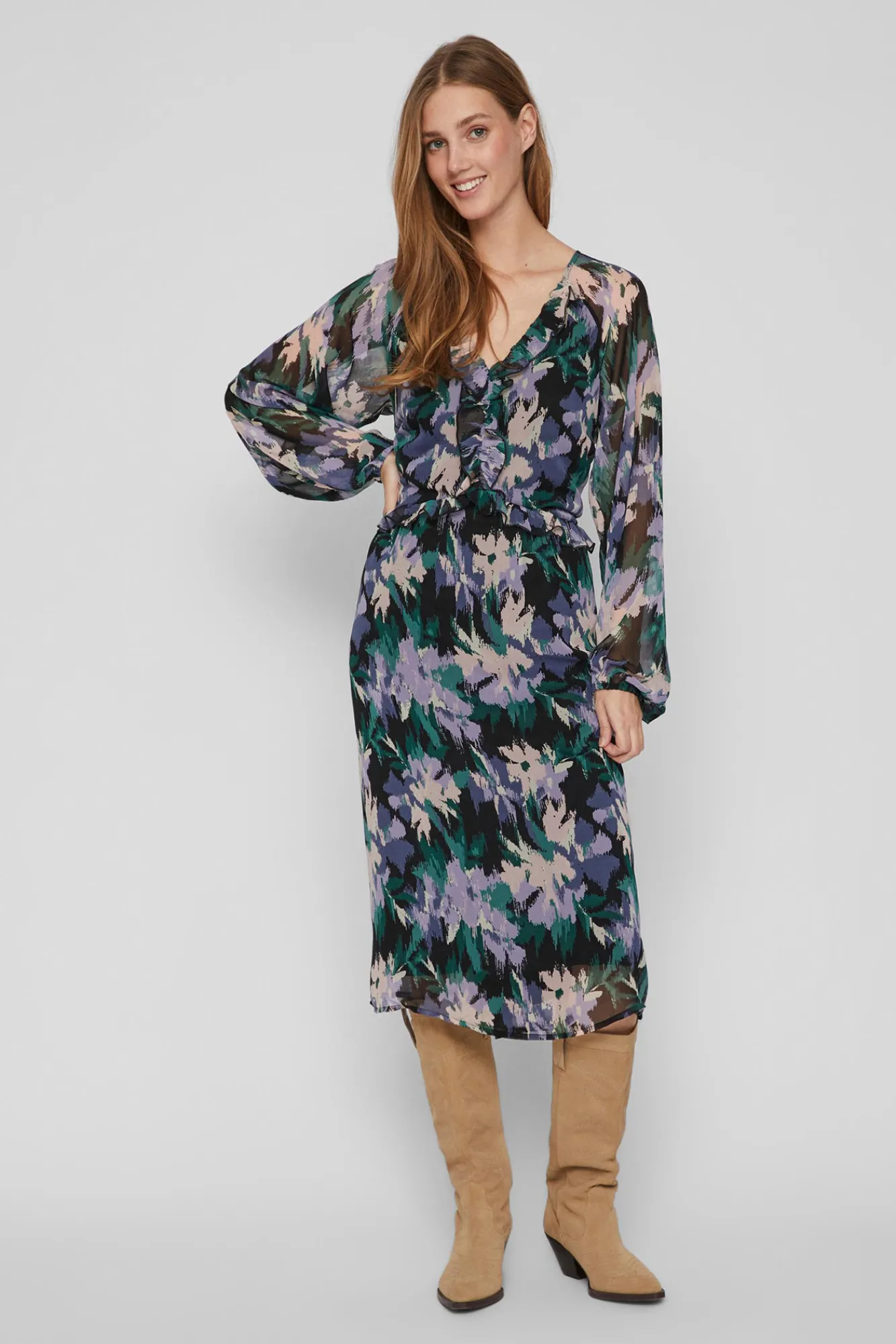 Vila Vestido Holgado Negro Online