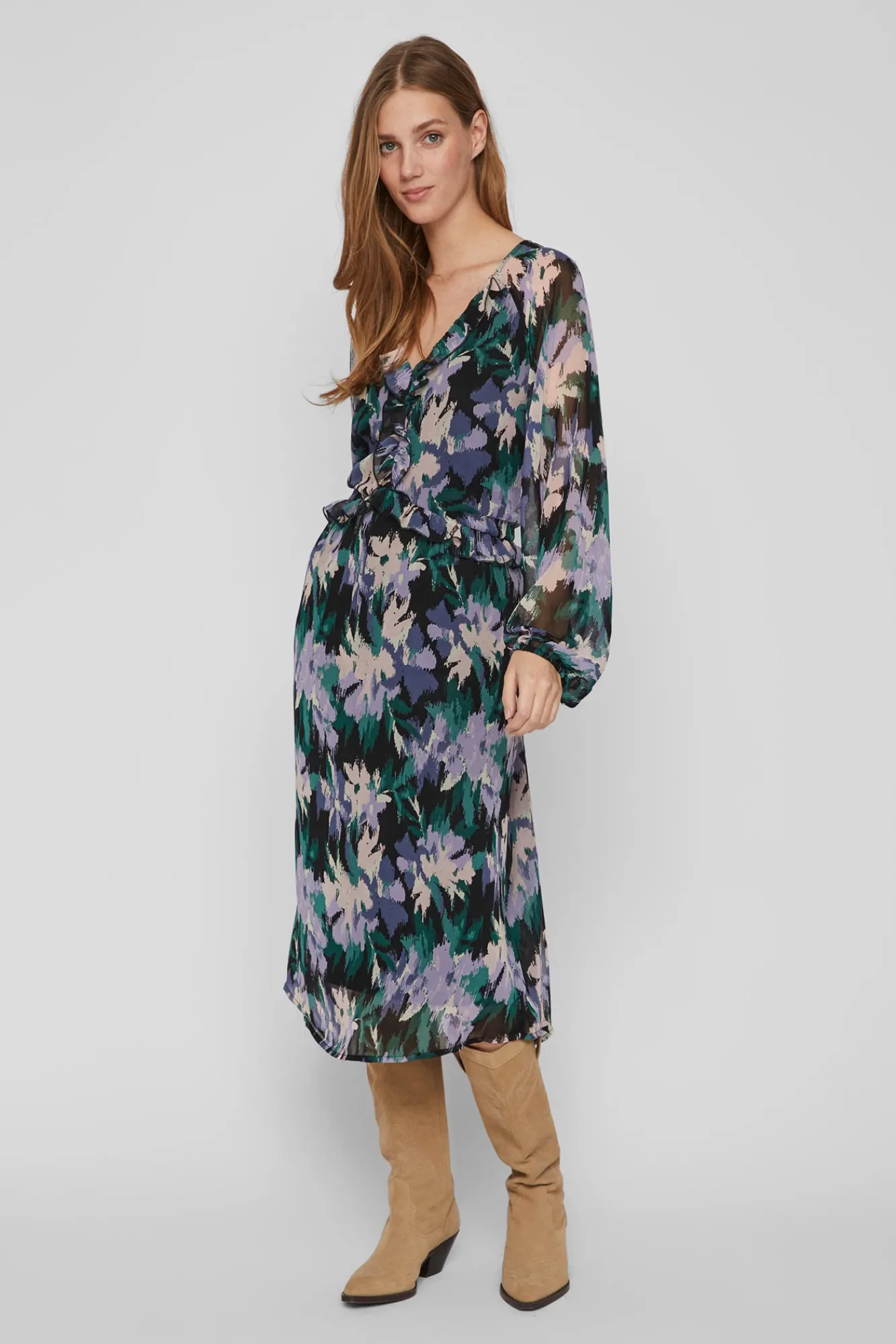 Vila Vestido Holgado Negro Online