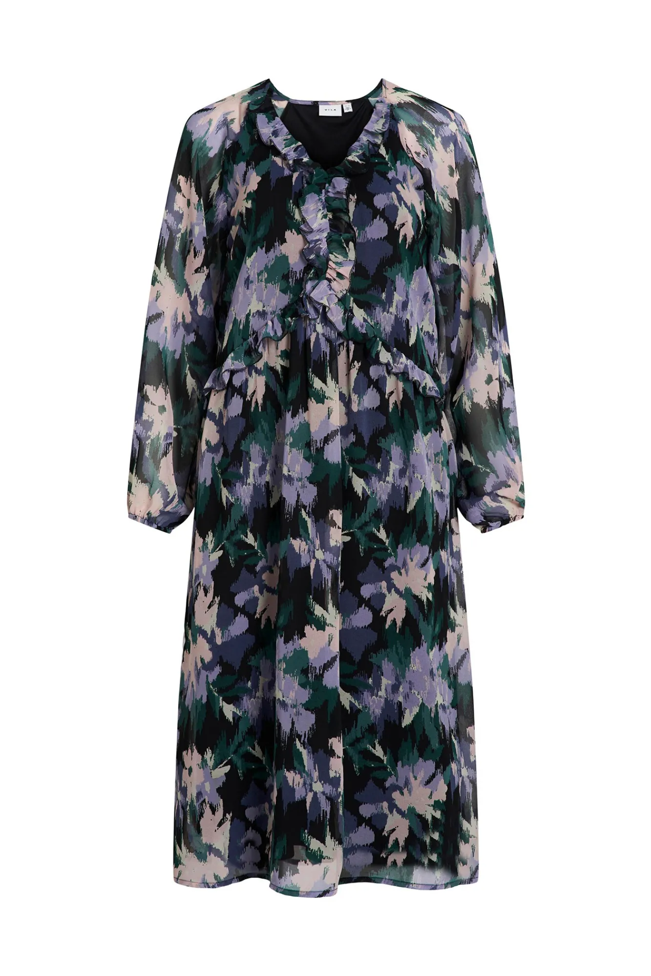 Vila Vestido Holgado Negro Online