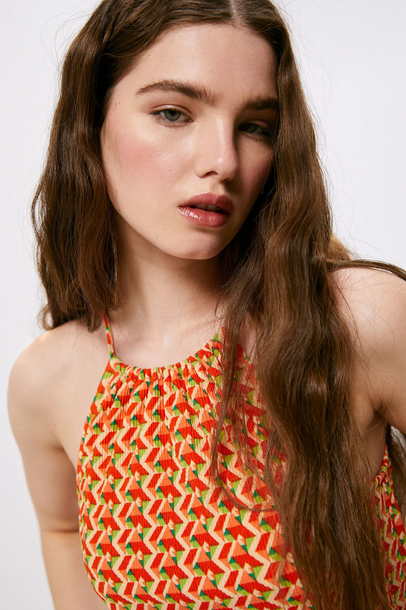High Spirits Vestido Julieta Naranja Clearance