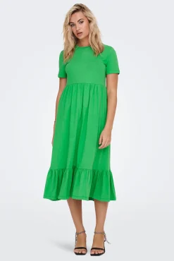 Only Vestido Largo Verde Sale