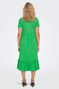 Only Vestido Largo Verde Sale