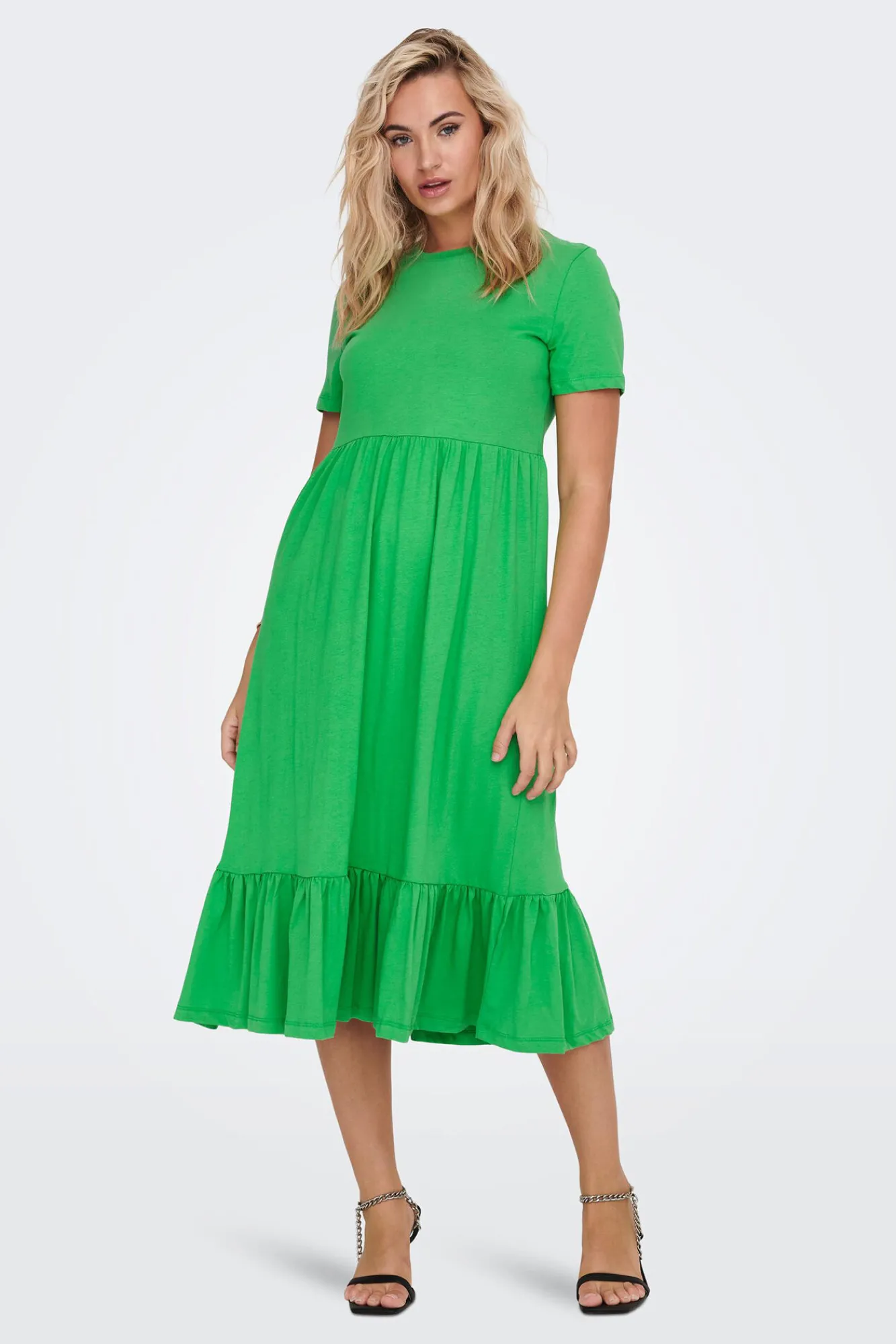 Only Vestido Largo Verde Sale