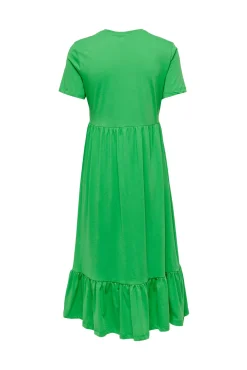 Only Vestido Largo Verde Sale
