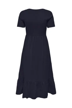 Only Vestido Largo Azul Medio New