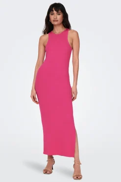 Only Vestido Largo Canale Morado Best