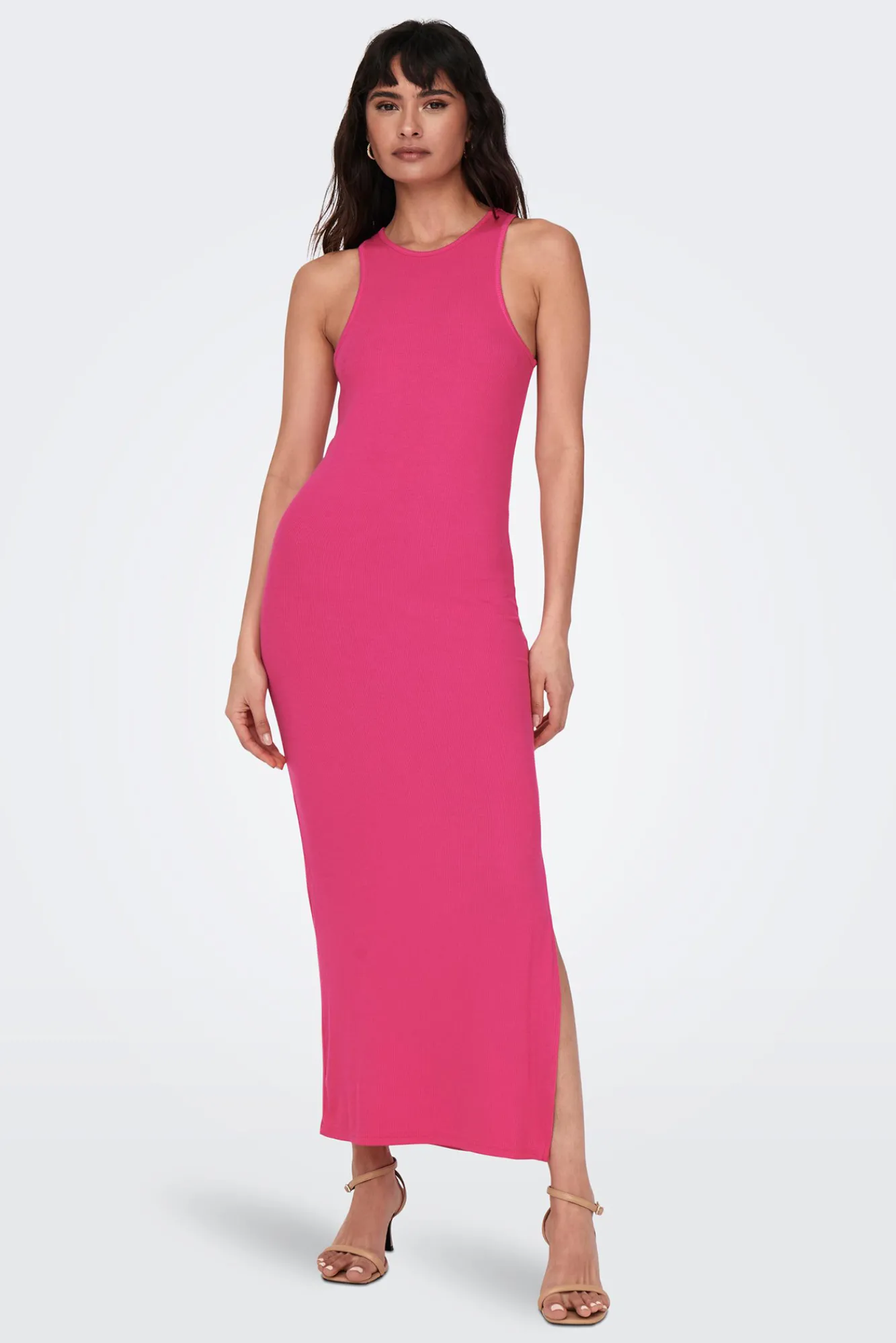 Only Vestido Largo Canale Morado Best