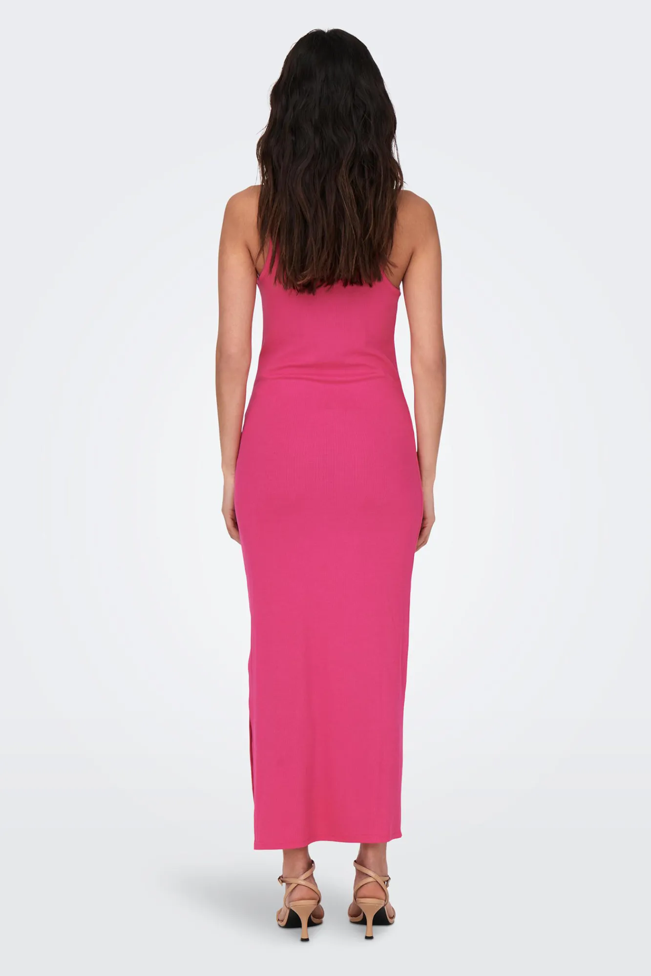 Only Vestido Largo Canale Morado Best