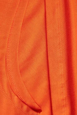 Jack & Jones Vestido Largo Con Lyocell Naranja Hot