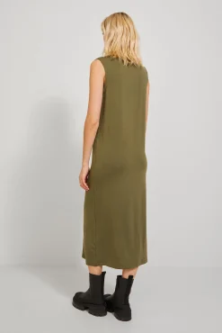 Jack & Jones Vestido Largo Con Lyocell Verde Best