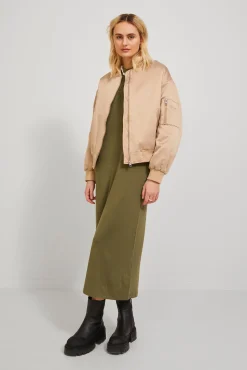 Jack & Jones Vestido Largo Con Lyocell Verde Best