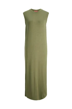 Jack & Jones Vestido Largo Con Lyocell Verde Best