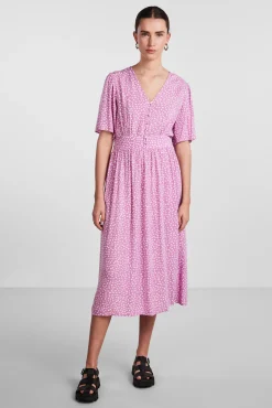 Pieces Vestido Largo De Mujer. Morado Hot