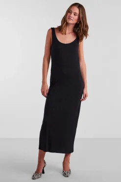 Pieces Vestido Largo De Mujer. Negro Outlet
