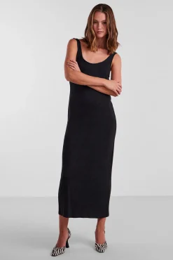 Pieces Vestido Largo De Mujer. Negro Outlet