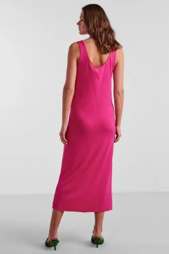 Pieces Vestido Largo De Mujer. Morado Best