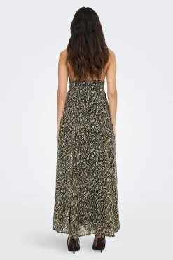 Only Vestido Largo De Tirantes Escote En V Beige Best