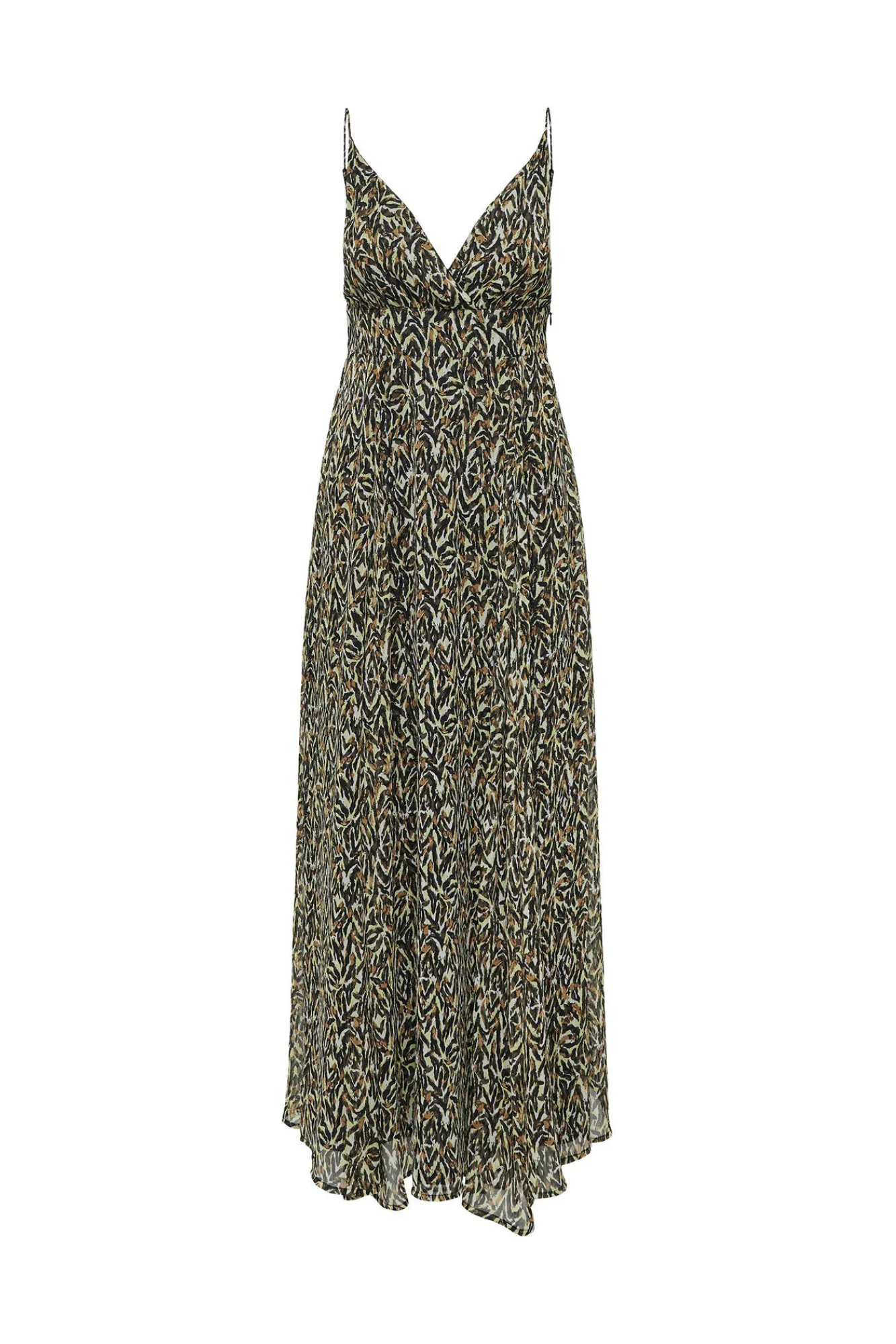 Only Vestido Largo De Tirantes Escote En V Beige Best