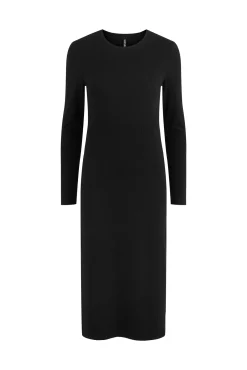 Pieces Vestido Largo Elastico Negro Outlet