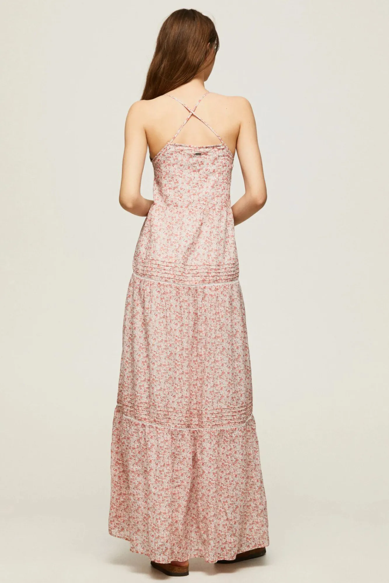 Pepe Jeans Vestido Largo Estampado. Multicolor Clearance