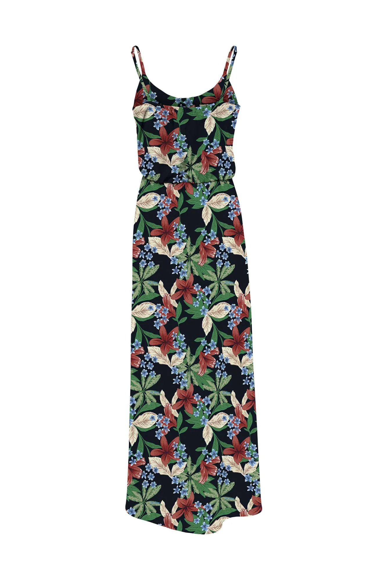 Only Vestido Largo Estampado Tirantes Naranja Clearance