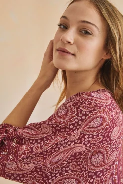 Women'secret Vestido Largo Hindu Estampado Hot