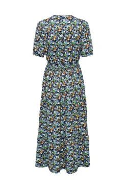 JDY Vestido Largo Manga Corta Negro Sale