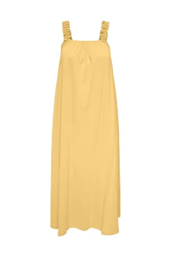 Only Vestido Largo Sin Mangas Amarillo Hot