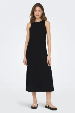 Only Vestido Largo Sin Mangas Negro