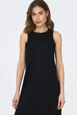 Only Vestido Largo Sin Mangas Negro
