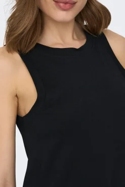 Only Vestido Largo Sin Mangas Negro