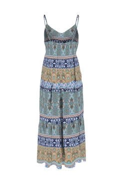 Only Vestido Largo Tirantes Azul Medio Sale