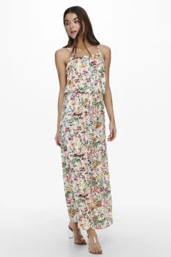 Only Vestido Largo Tirantes Blanco Online
