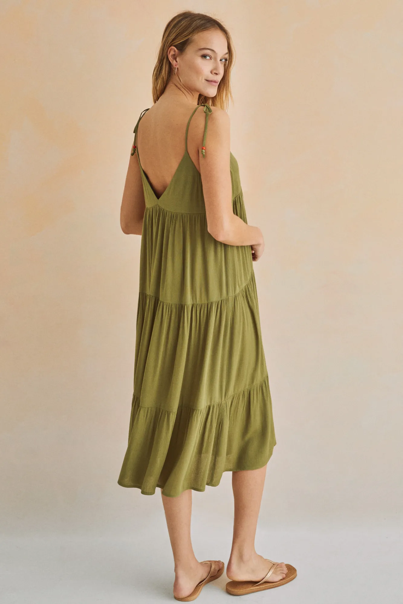 Women'secret Vestido Largo Tirantes Verde Outlet