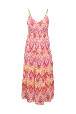 Only Vestido Largo Tirantes Rosa Online