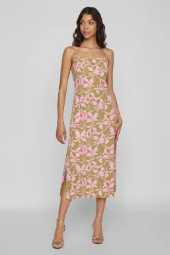 Vila Vestido Largo Tirantes Verde Online