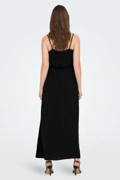 Only Vestido Largo Tirantes Negro