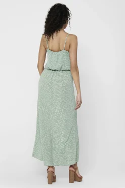 Only Vestido Largo Tirantes Verde Outlet