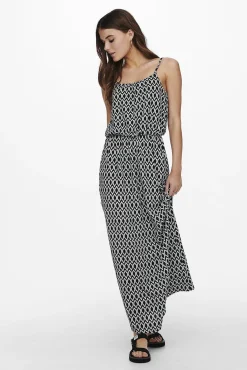 Only Vestido Largo Tirantes Negro Clearance