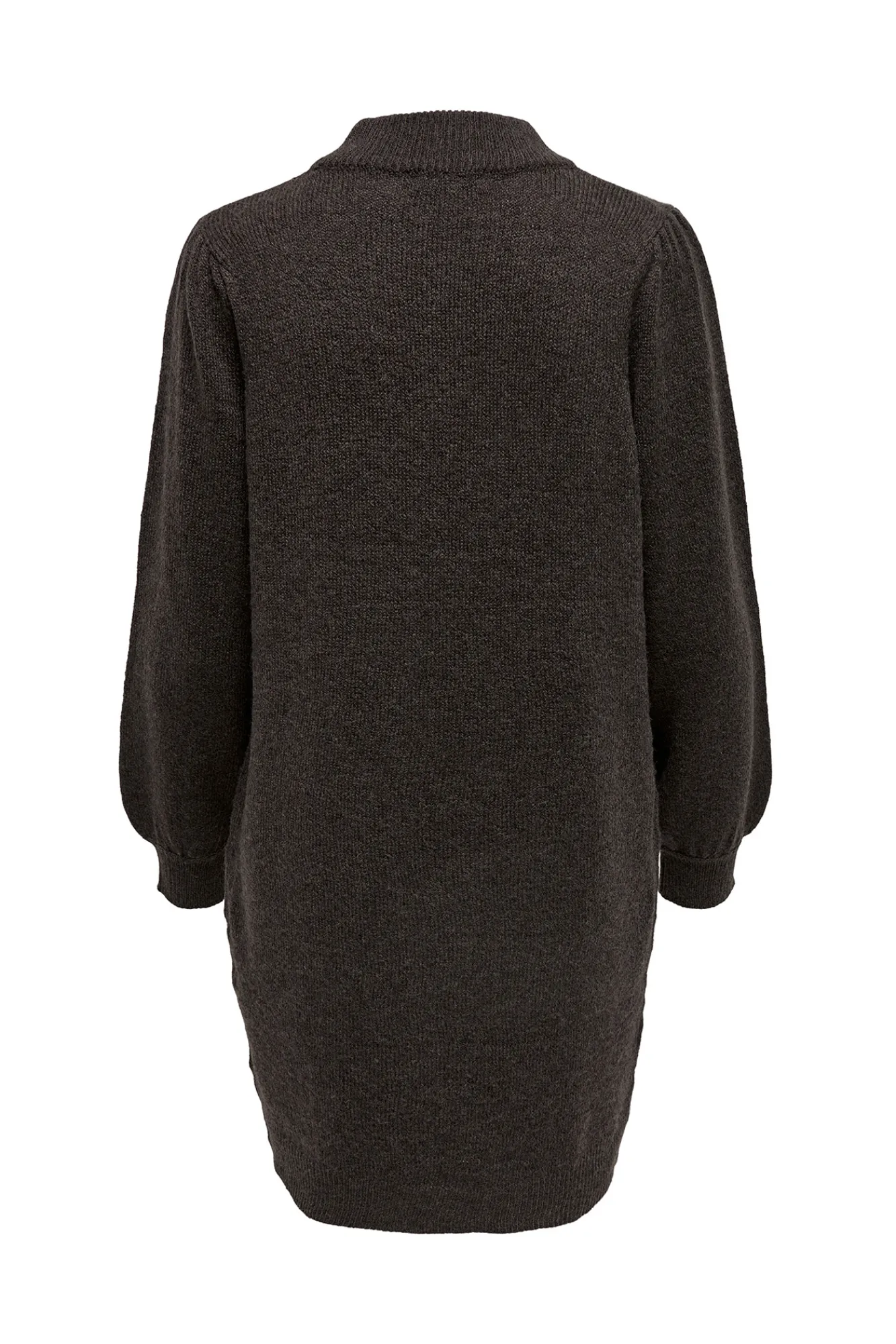 JDY Vestido Manga Abullonada Marron Oscuro