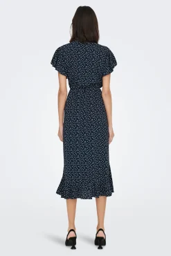 JDY Vestido Midi Gris Oscuro Best