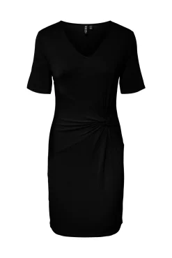 Pieces Vestido Midi Negro New