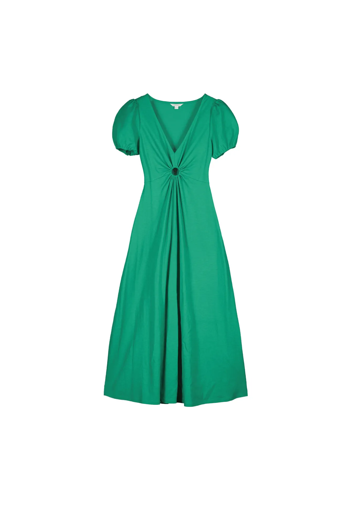 * Vestido Midi Arandela Verde Outlet